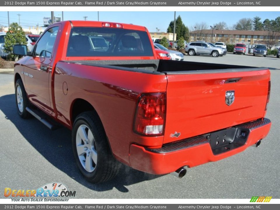2012 Dodge Ram 1500 Express Regular Cab Flame Red / Dark Slate Gray/Medium Graystone Photo #4