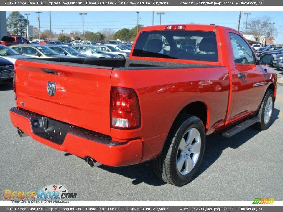 2012 Dodge Ram 1500 Express Regular Cab Flame Red / Dark Slate Gray/Medium Graystone Photo #5