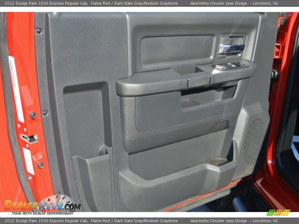 2012 Dodge Ram 1500 Express Regular Cab Flame Red / Dark Slate Gray/Medium Graystone Photo #11