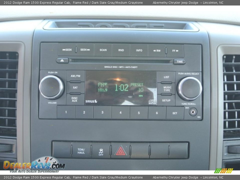 2012 Dodge Ram 1500 Express Regular Cab Flame Red / Dark Slate Gray/Medium Graystone Photo #15