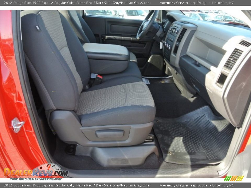 2012 Dodge Ram 1500 Express Regular Cab Flame Red / Dark Slate Gray/Medium Graystone Photo #19