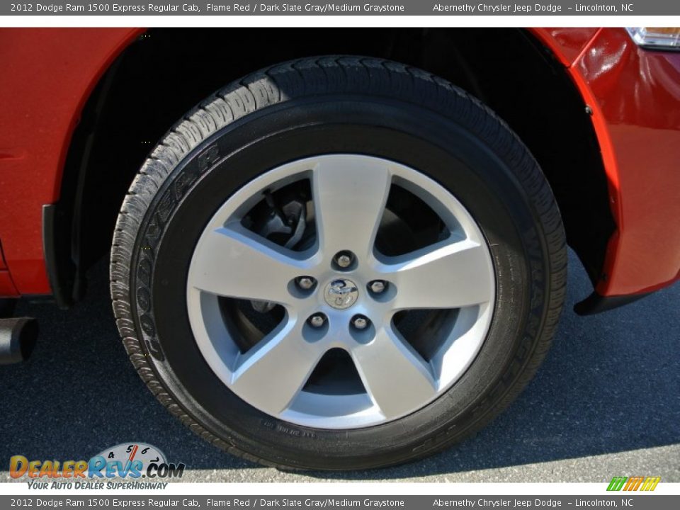 2012 Dodge Ram 1500 Express Regular Cab Flame Red / Dark Slate Gray/Medium Graystone Photo #24