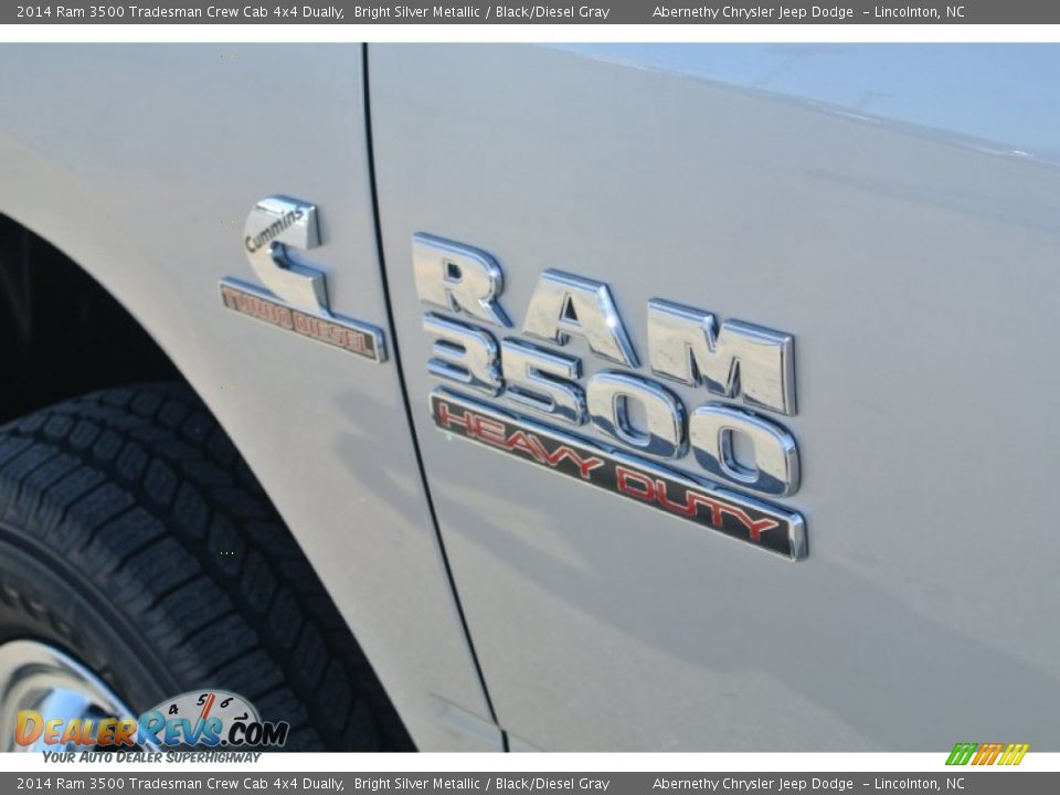 2014 Ram 3500 Tradesman Crew Cab 4x4 Dually Bright Silver Metallic / Black/Diesel Gray Photo #7