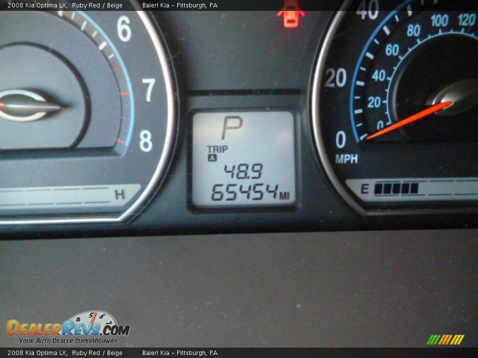 2008 Kia Optima LX Ruby Red / Beige Photo #20