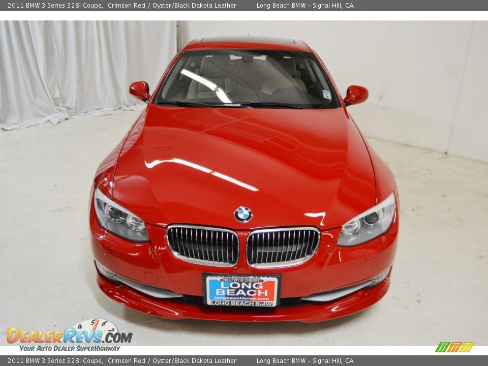 2011 BMW 3 Series 328i Coupe Crimson Red / Oyster/Black Dakota Leather Photo #4