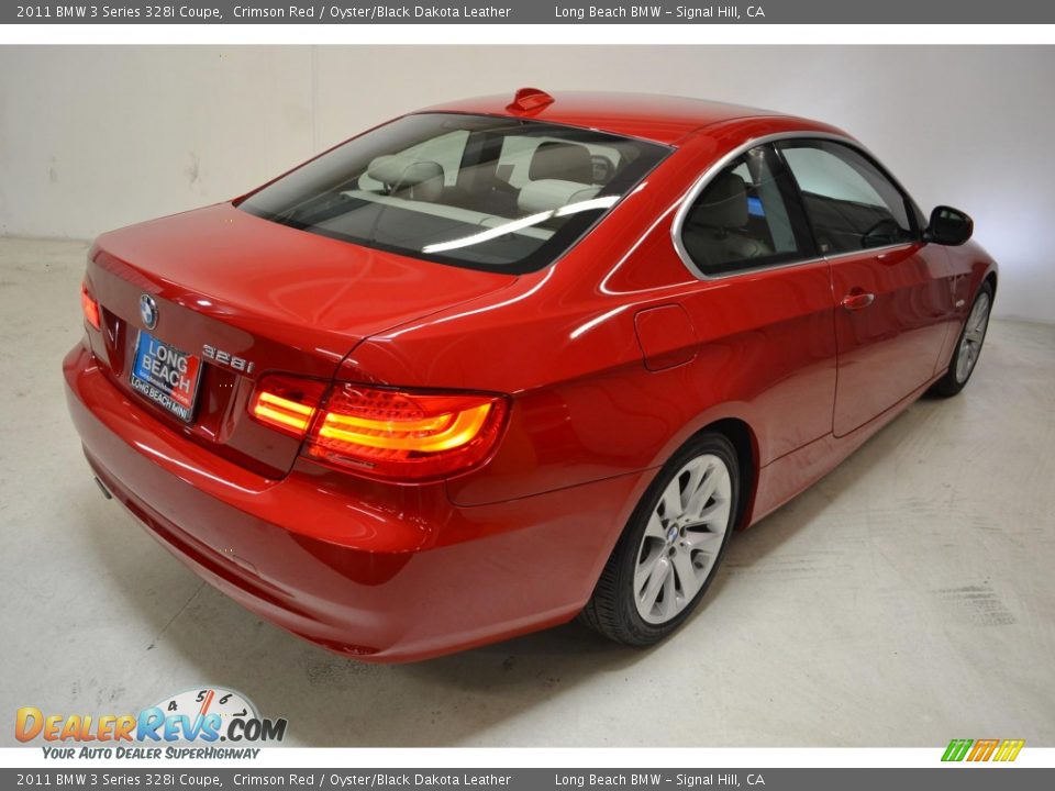 2011 BMW 3 Series 328i Coupe Crimson Red / Oyster/Black Dakota Leather Photo #5