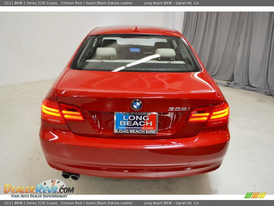 2011 BMW 3 Series 328i Coupe Crimson Red / Oyster/Black Dakota Leather Photo #6