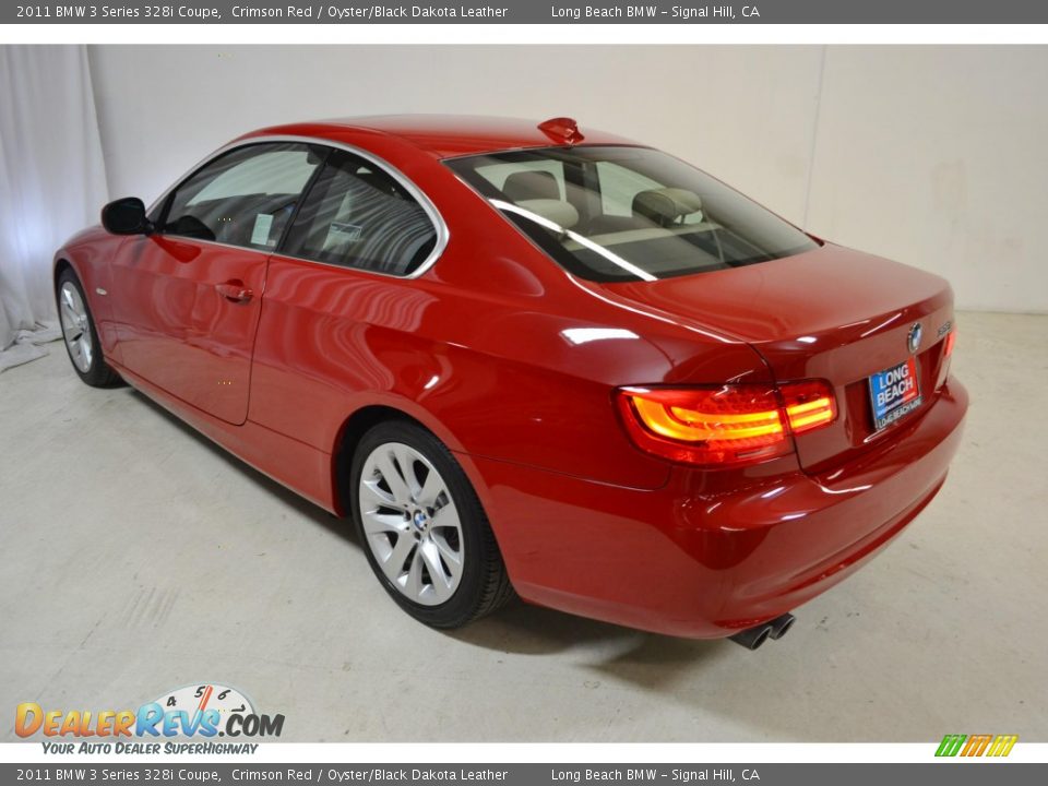 2011 BMW 3 Series 328i Coupe Crimson Red / Oyster/Black Dakota Leather Photo #7