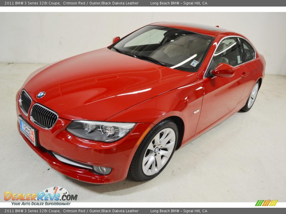 2011 BMW 3 Series 328i Coupe Crimson Red / Oyster/Black Dakota Leather Photo #8