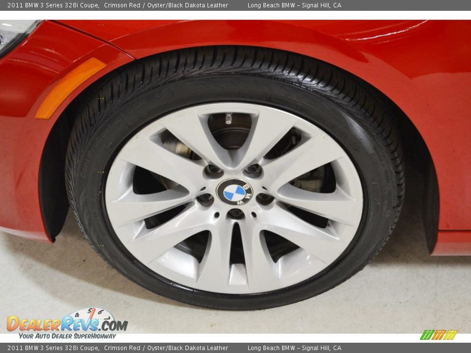 2011 BMW 3 Series 328i Coupe Crimson Red / Oyster/Black Dakota Leather Photo #10