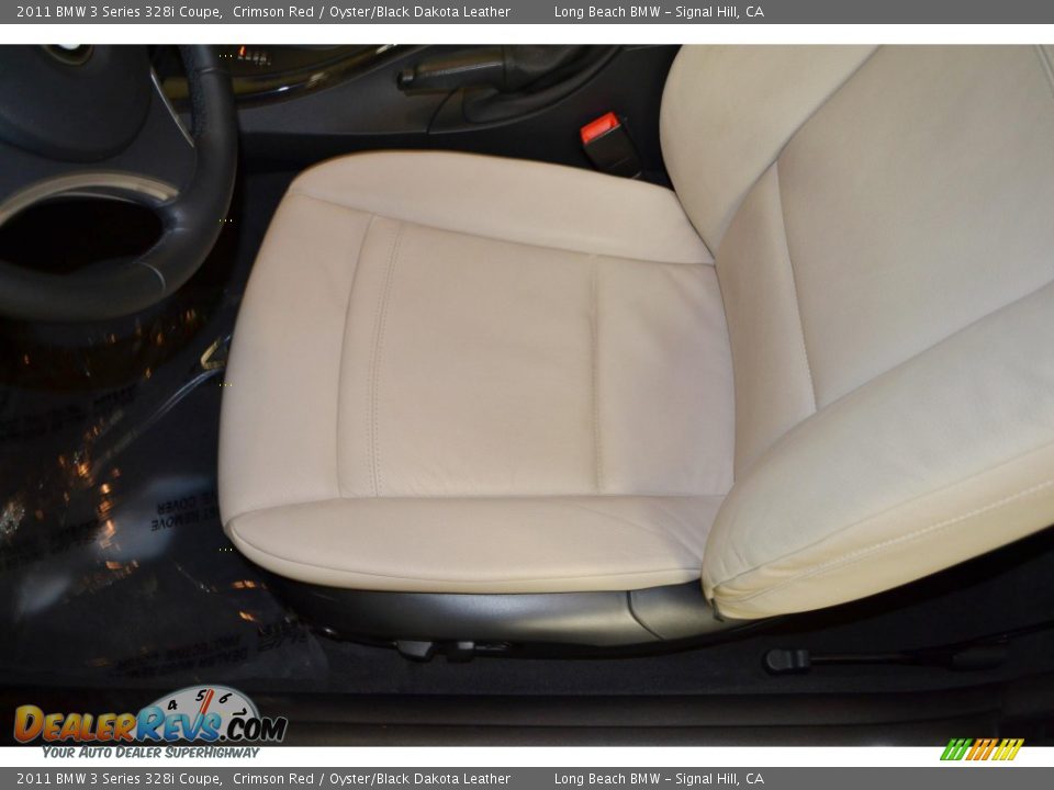 2011 BMW 3 Series 328i Coupe Crimson Red / Oyster/Black Dakota Leather Photo #15