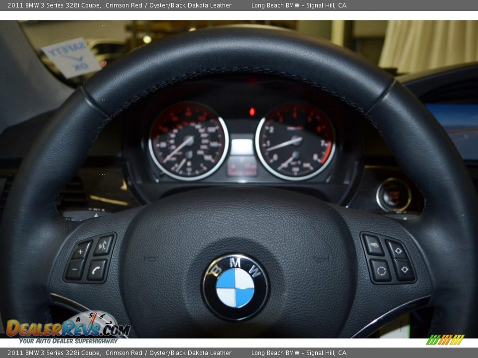 2011 BMW 3 Series 328i Coupe Crimson Red / Oyster/Black Dakota Leather Photo #22