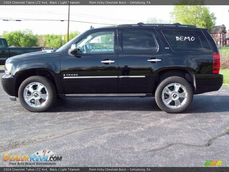 2009 Chevrolet Tahoe LTZ 4x4 Black / Light Titanium Photo #4