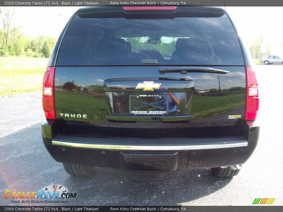 2009 Chevrolet Tahoe LTZ 4x4 Black / Light Titanium Photo #5