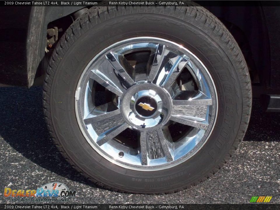 2009 Chevrolet Tahoe LTZ 4x4 Black / Light Titanium Photo #7