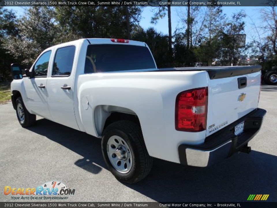 2012 Chevrolet Silverado 1500 Work Truck Crew Cab Summit White / Dark Titanium Photo #3