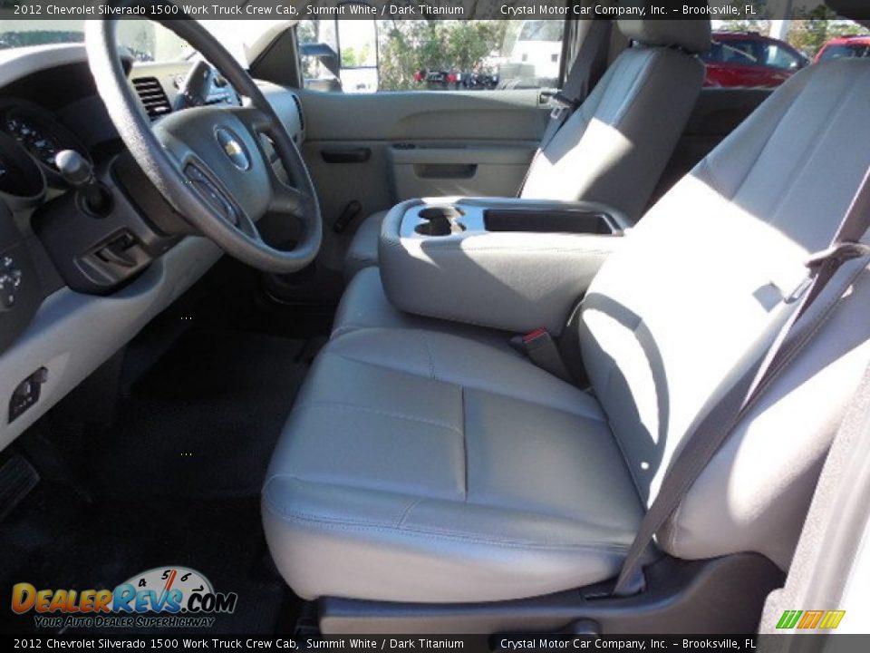 2012 Chevrolet Silverado 1500 Work Truck Crew Cab Summit White / Dark Titanium Photo #4