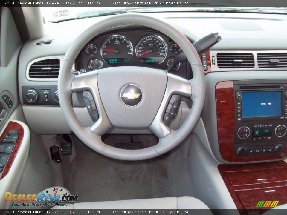 2009 Chevrolet Tahoe LTZ 4x4 Black / Light Titanium Photo #9