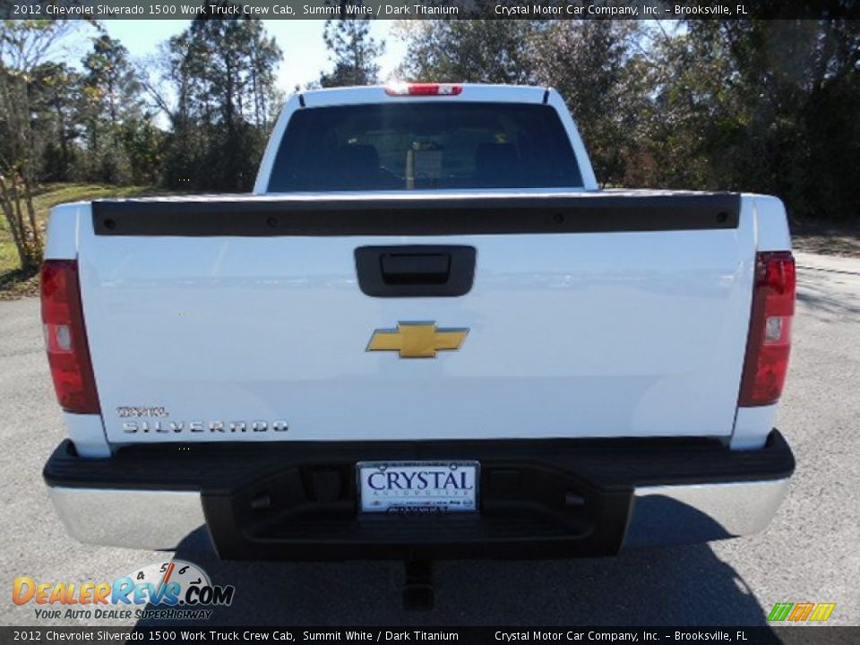 2012 Chevrolet Silverado 1500 Work Truck Crew Cab Summit White / Dark Titanium Photo #7