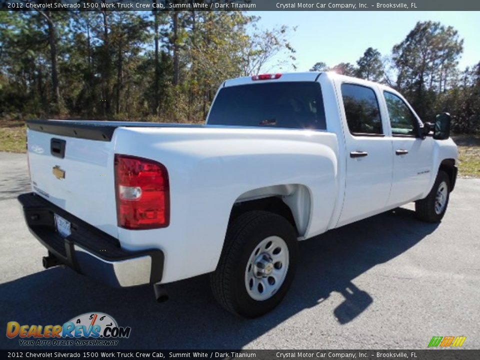 2012 Chevrolet Silverado 1500 Work Truck Crew Cab Summit White / Dark Titanium Photo #8