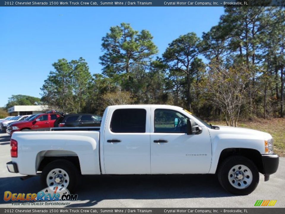 2012 Chevrolet Silverado 1500 Work Truck Crew Cab Summit White / Dark Titanium Photo #9