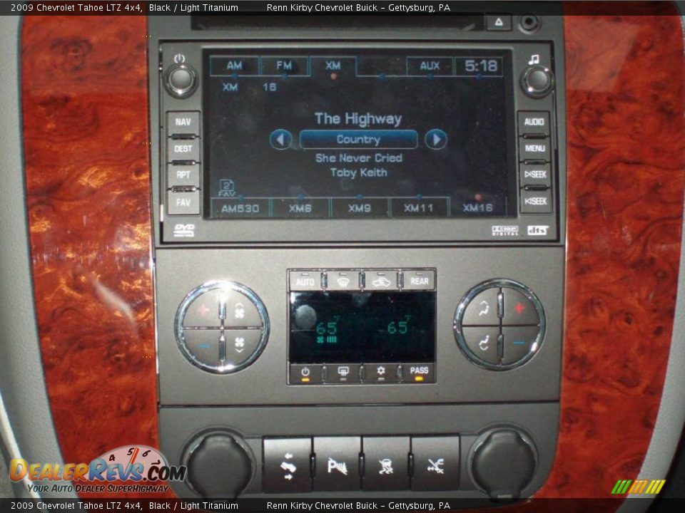 2009 Chevrolet Tahoe LTZ 4x4 Black / Light Titanium Photo #10