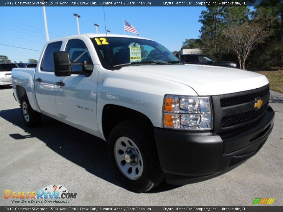 Front 3/4 View of 2012 Chevrolet Silverado 1500 Work Truck Crew Cab Photo #10