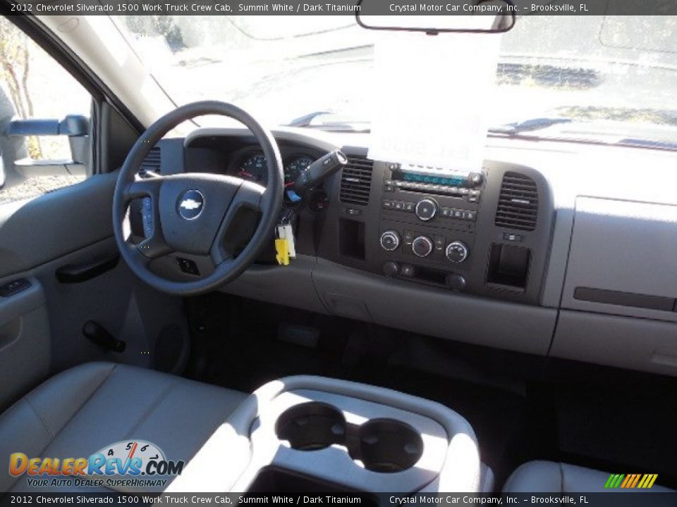 2012 Chevrolet Silverado 1500 Work Truck Crew Cab Summit White / Dark Titanium Photo #11