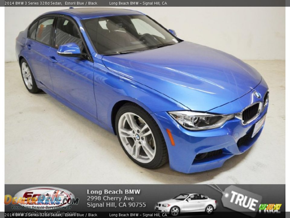 2014 BMW 3 Series 328d Sedan Estoril Blue / Black Photo #1
