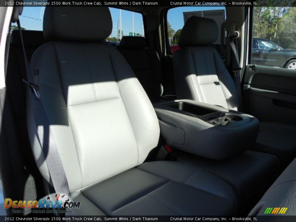 2012 Chevrolet Silverado 1500 Work Truck Crew Cab Summit White / Dark Titanium Photo #12