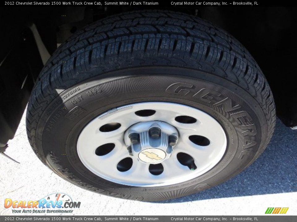 2012 Chevrolet Silverado 1500 Work Truck Crew Cab Summit White / Dark Titanium Photo #14