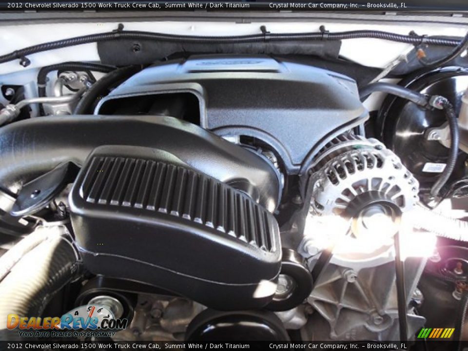 2012 Chevrolet Silverado 1500 Work Truck Crew Cab Summit White / Dark Titanium Photo #16