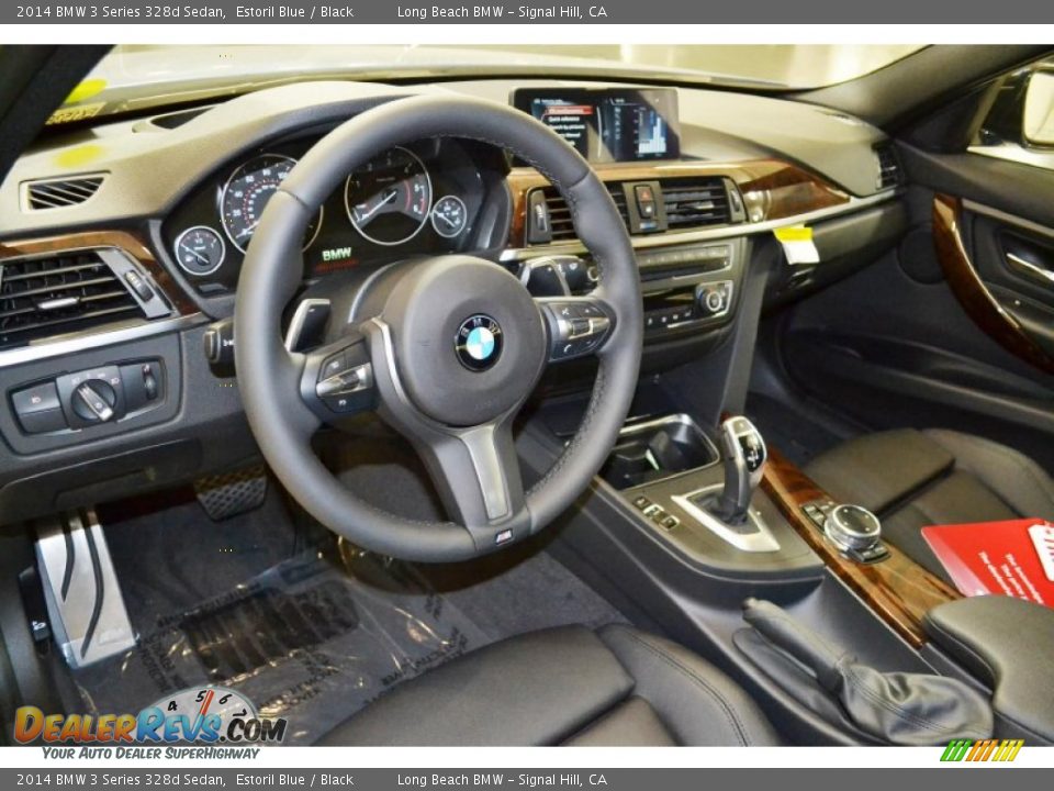 Black Interior - 2014 BMW 3 Series 328d Sedan Photo #6