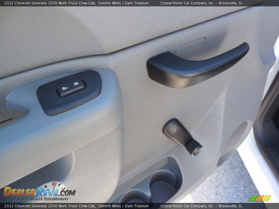 2012 Chevrolet Silverado 1500 Work Truck Crew Cab Summit White / Dark Titanium Photo #17