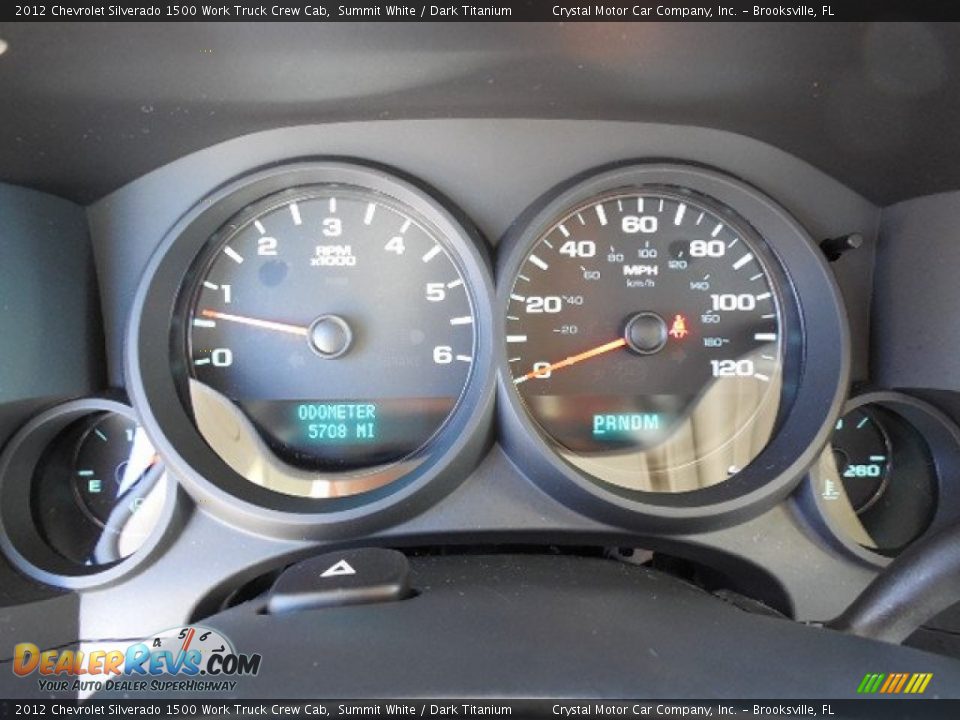 2012 Chevrolet Silverado 1500 Work Truck Crew Cab Summit White / Dark Titanium Photo #18
