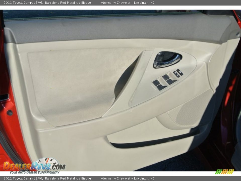 2011 Toyota Camry LE V6 Barcelona Red Metallic / Bisque Photo #10