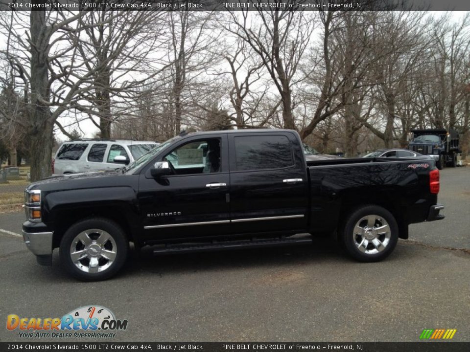 2014 Chevrolet Silverado 1500 LTZ Crew Cab 4x4 Black / Jet Black Photo #3