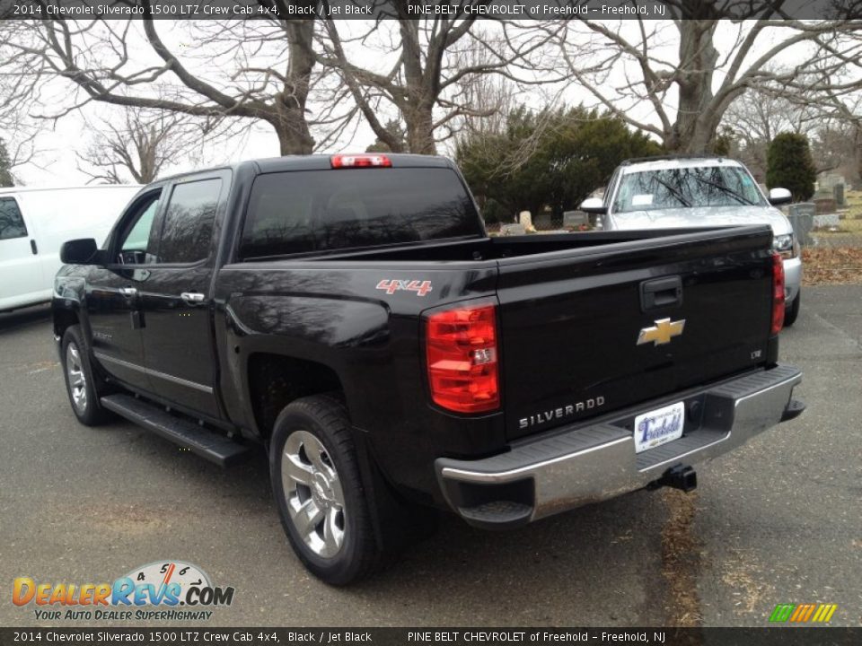 2014 Chevrolet Silverado 1500 LTZ Crew Cab 4x4 Black / Jet Black Photo #4