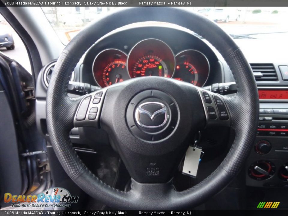 2008 Mazda MAZDA3 s Touring Hatchback Galaxy Gray Mica / Black Photo #21