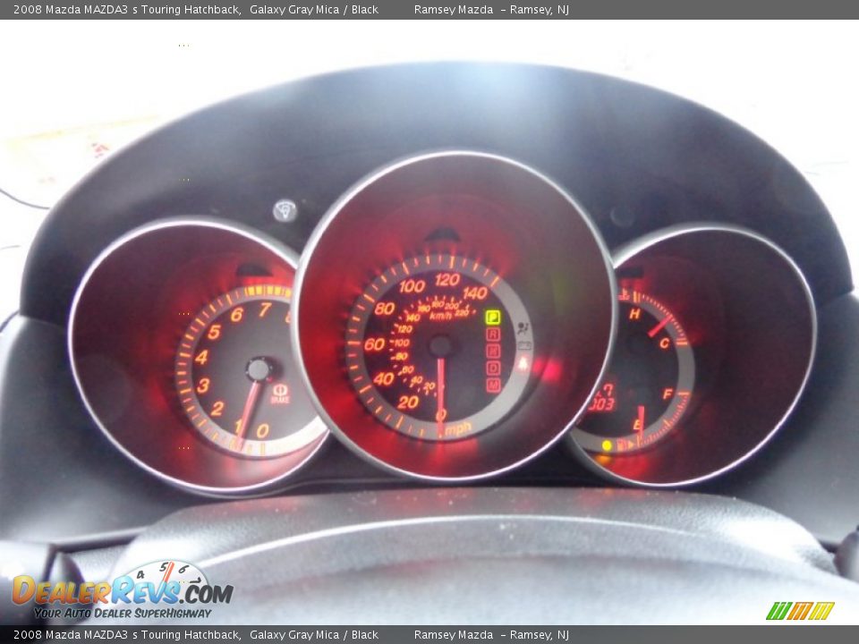 2008 Mazda MAZDA3 s Touring Hatchback Galaxy Gray Mica / Black Photo #24