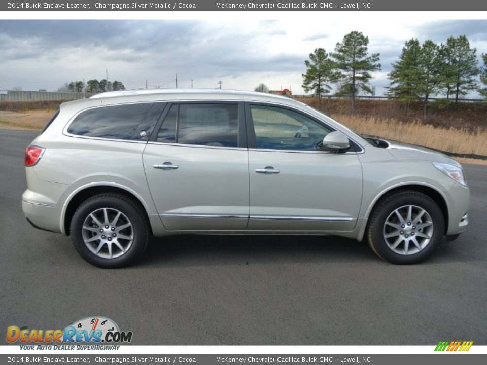 2014 Buick Enclave Leather Champagne Silver Metallic / Cocoa Photo #6