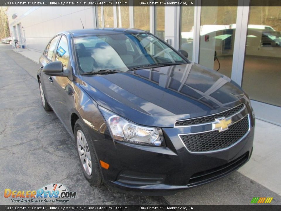 2014 Chevrolet Cruze LS Blue Ray Metallic / Jet Black/Medium Titanium Photo #9