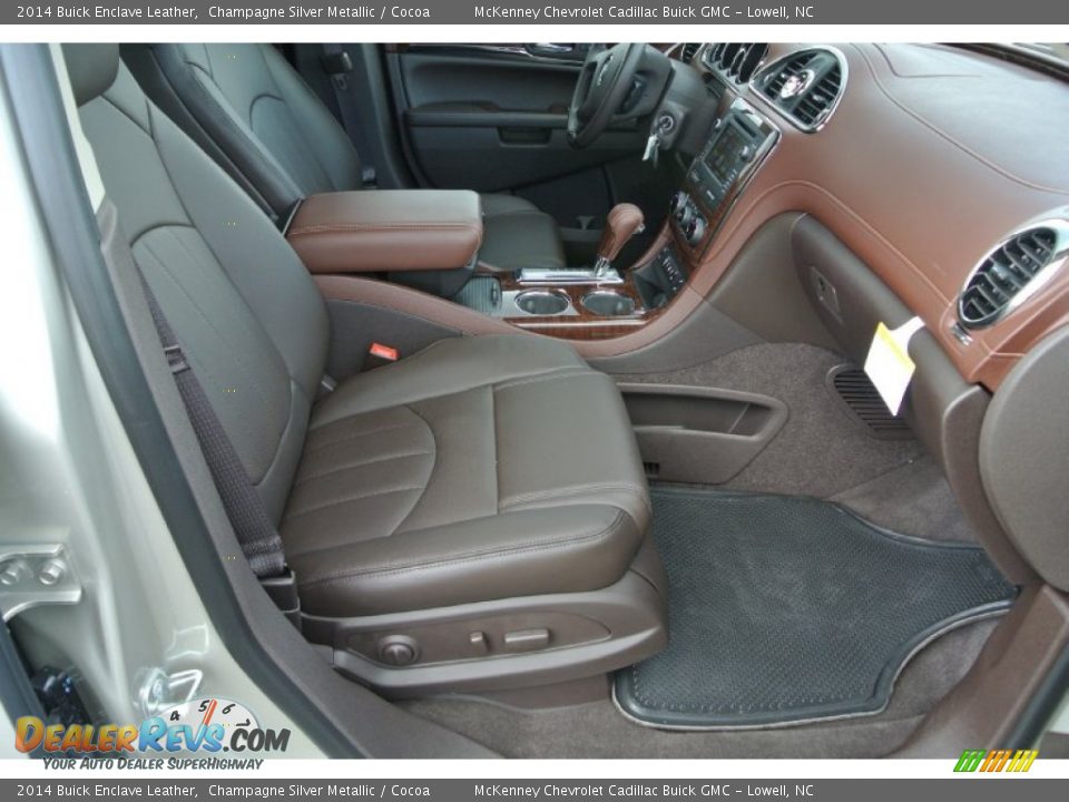 2014 Buick Enclave Leather Champagne Silver Metallic / Cocoa Photo #18