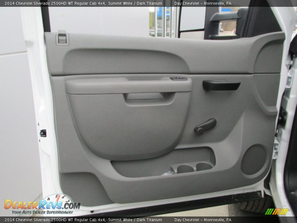 2014 Chevrolet Silverado 2500HD WT Regular Cab 4x4 Summit White / Dark Titanium Photo #11