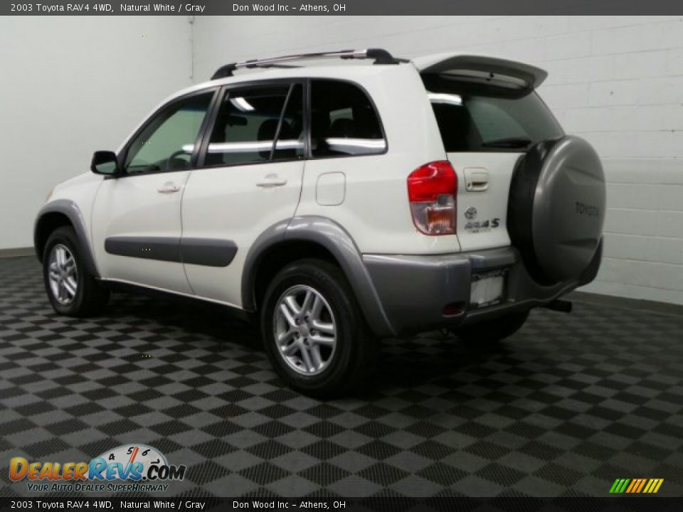 2003 Toyota RAV4 4WD Natural White / Gray Photo #2