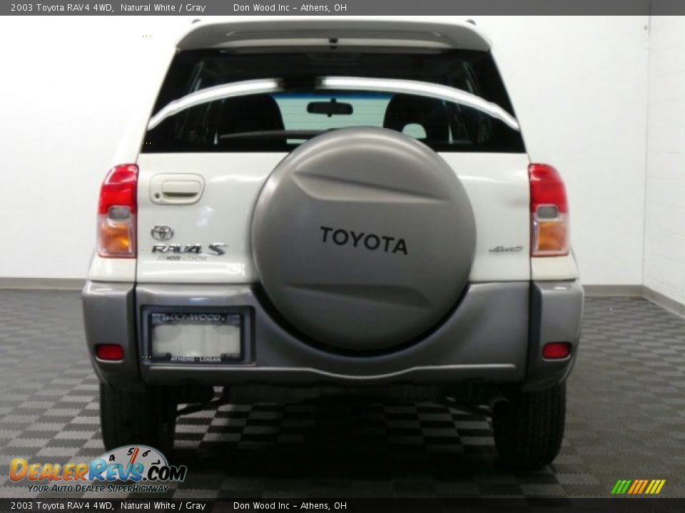 2003 Toyota RAV4 4WD Natural White / Gray Photo #6