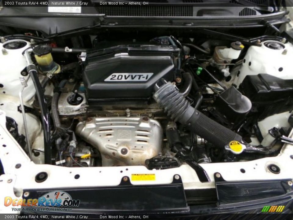 2003 Toyota RAV4 4WD Natural White / Gray Photo #8