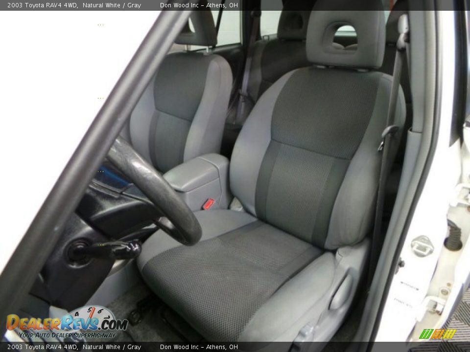 2003 Toyota RAV4 4WD Natural White / Gray Photo #9