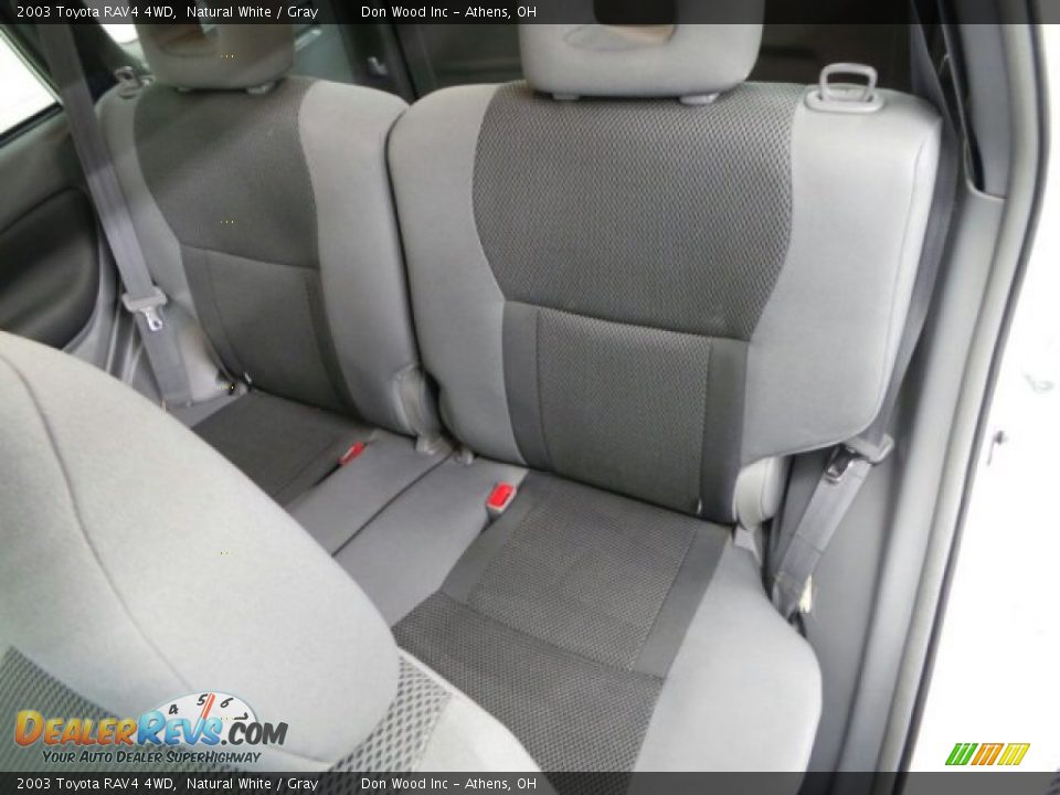 2003 Toyota RAV4 4WD Natural White / Gray Photo #11