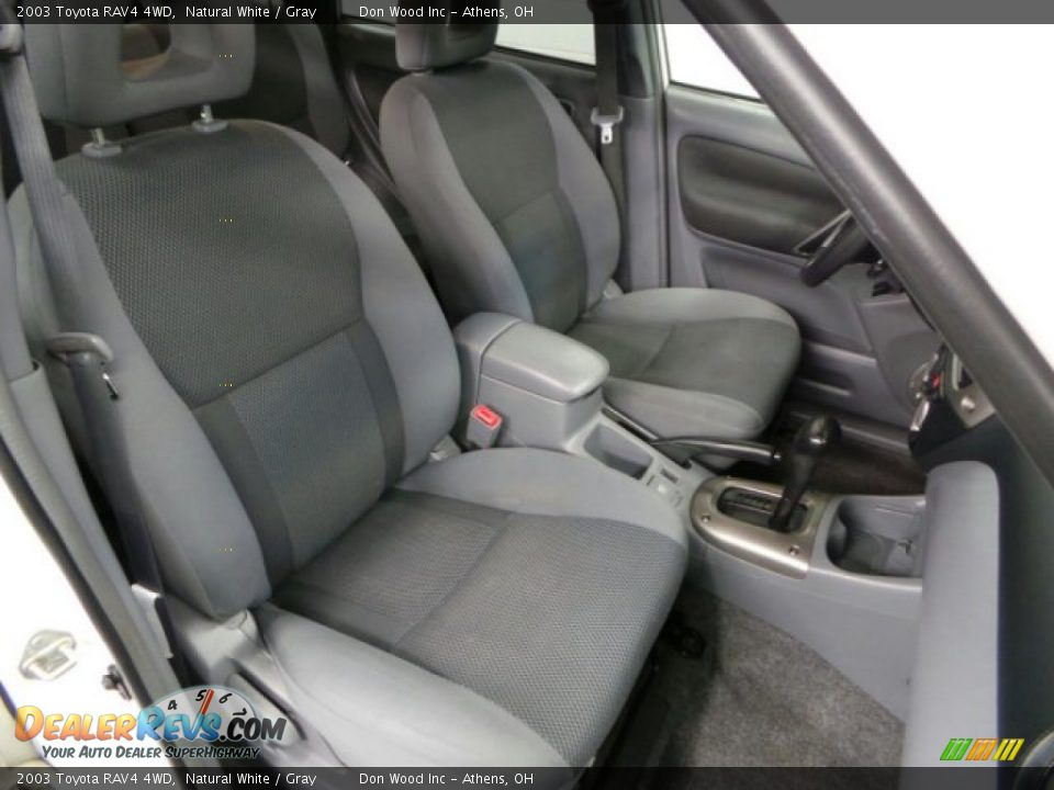 2003 Toyota RAV4 4WD Natural White / Gray Photo #13